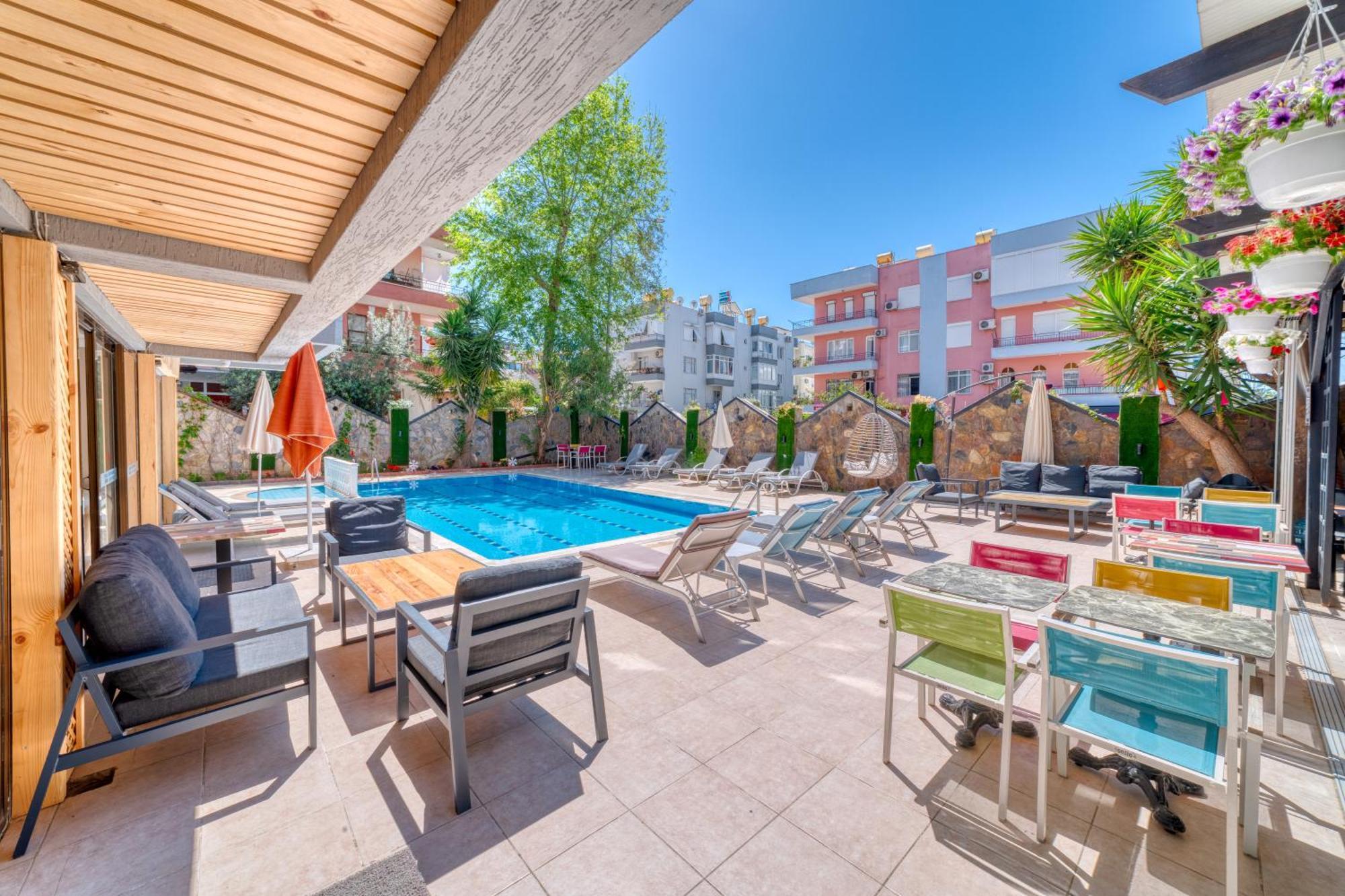 Kleopatra Icaria Apart Hotel Alanya Exterior photo