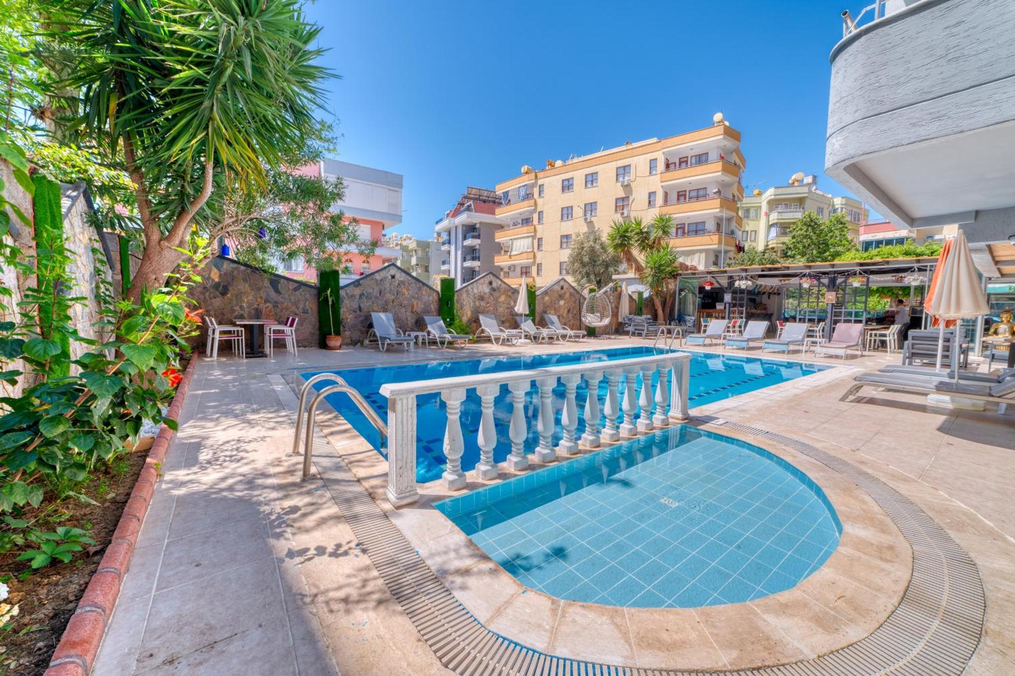Kleopatra Icaria Apart Hotel Alanya Exterior photo