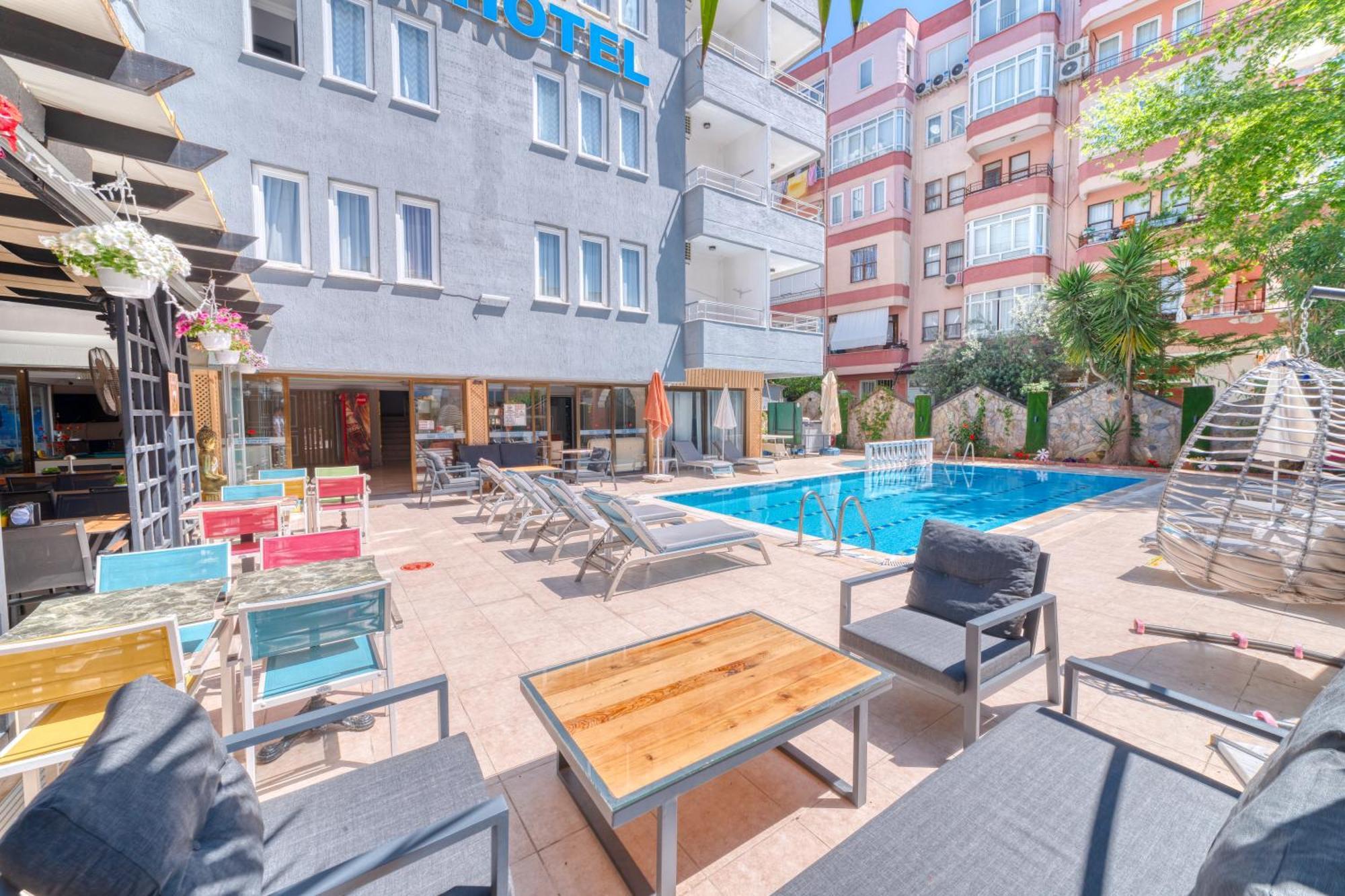 Kleopatra Icaria Apart Hotel Alanya Exterior photo